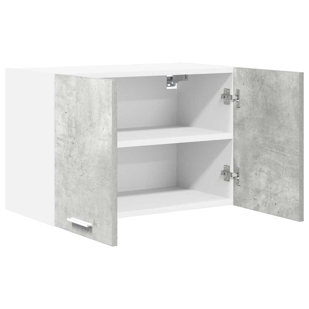 Hanging Cabinet with Shelf Riga 2 pcs Concrete Grey and White